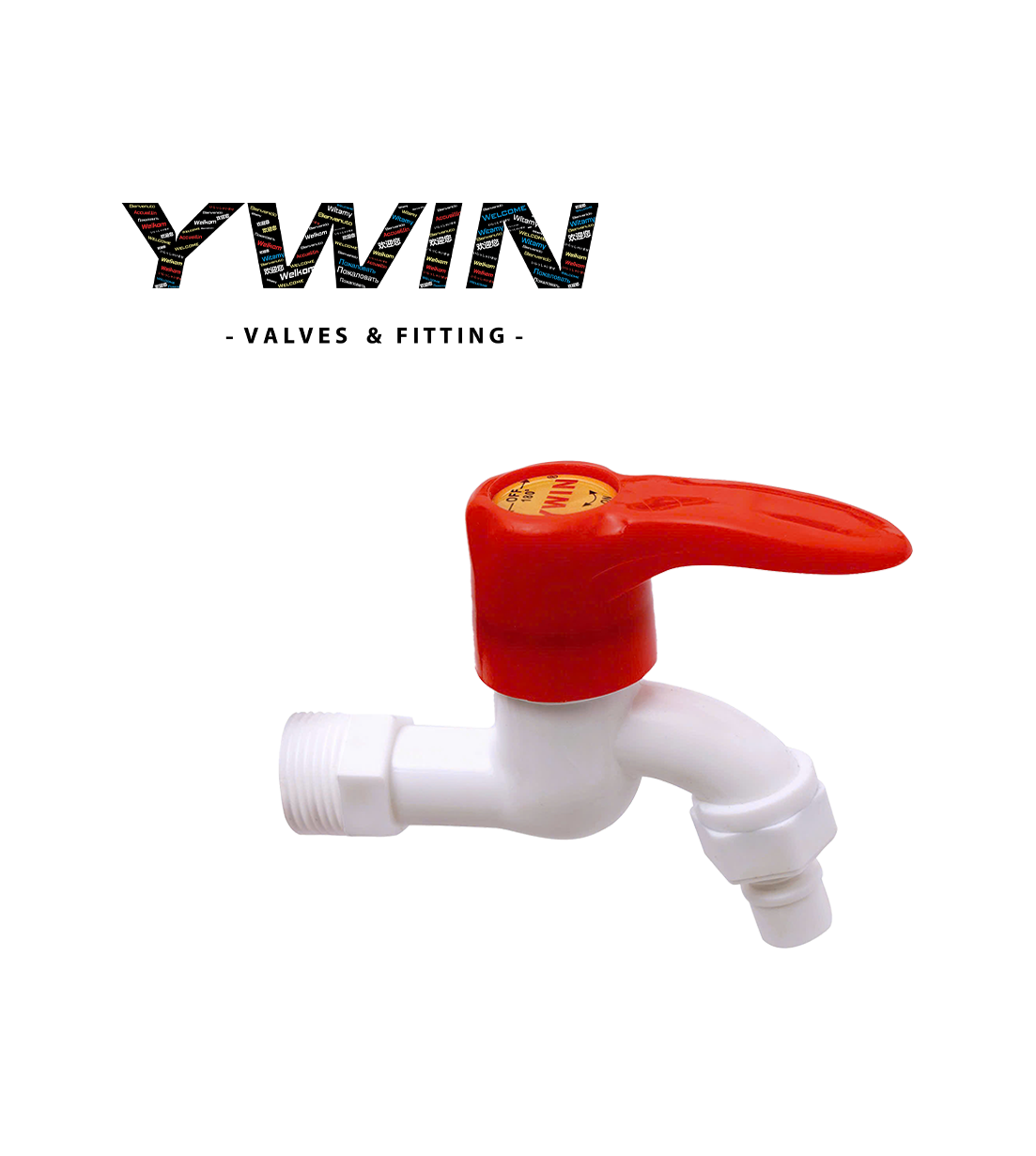 Vòi nhựa tay đỏ cao cấp YW 304