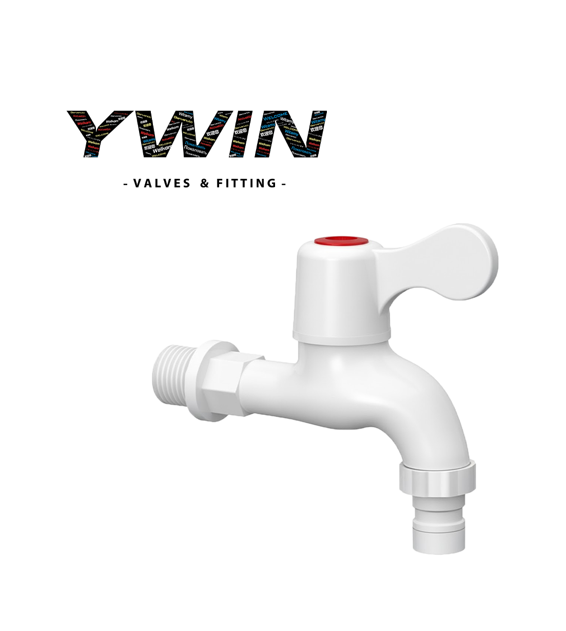 Vòi nhựa tay trắng  YW 301